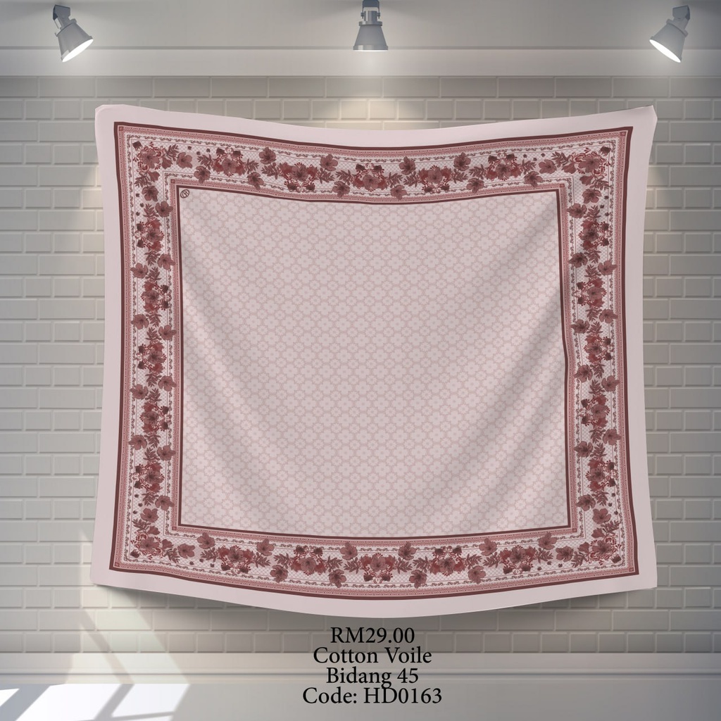 Tudung Bawal (Square Hijab) in HD0163