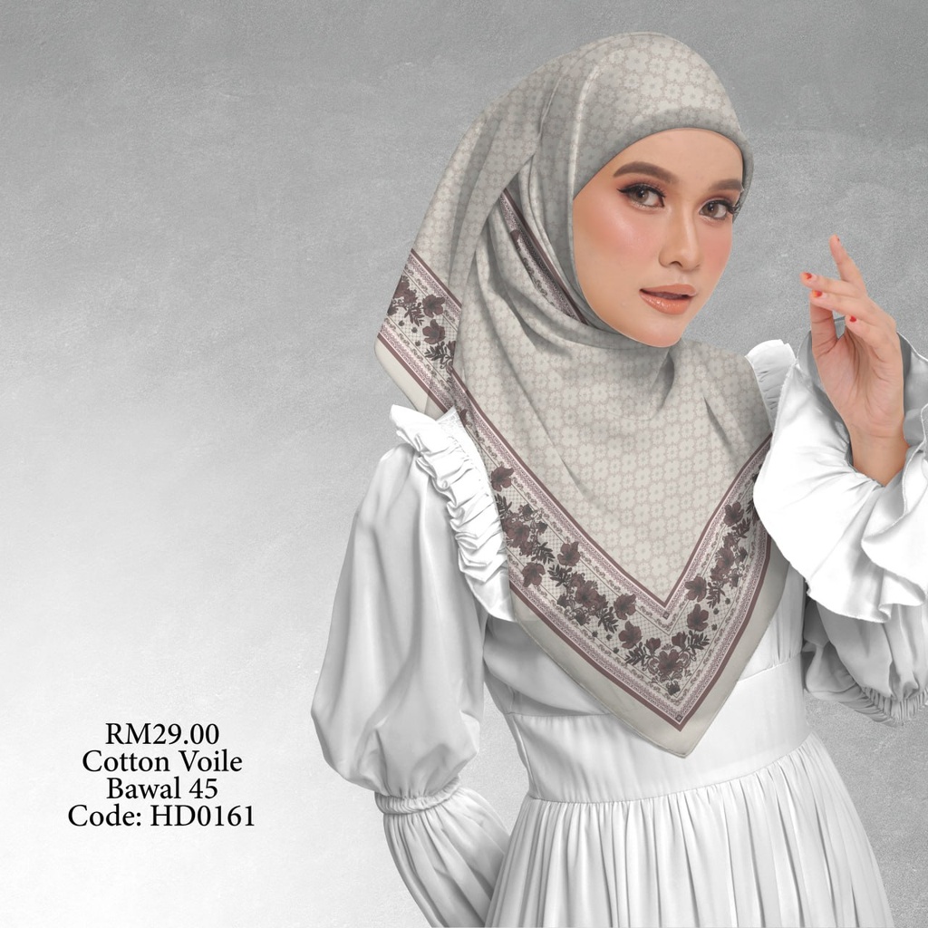 Tudung Bawal (Square Hijab) in HD0161